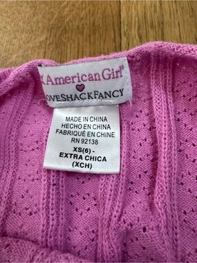 American Girl Pink Knit Crewneck Top & Skirt (2) piece set